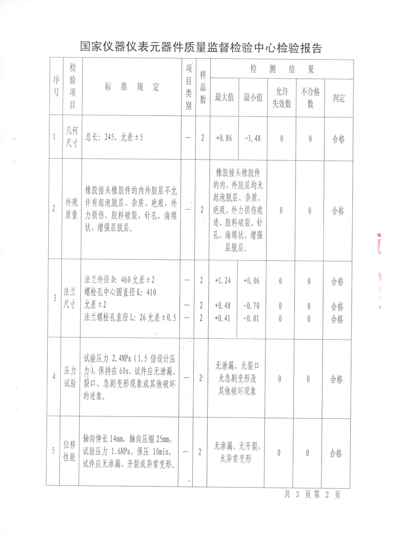 《可曲撓橡膠接頭》.種設備形式實驗報告